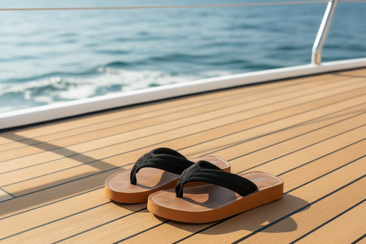 Round-Toe Thong Sandals