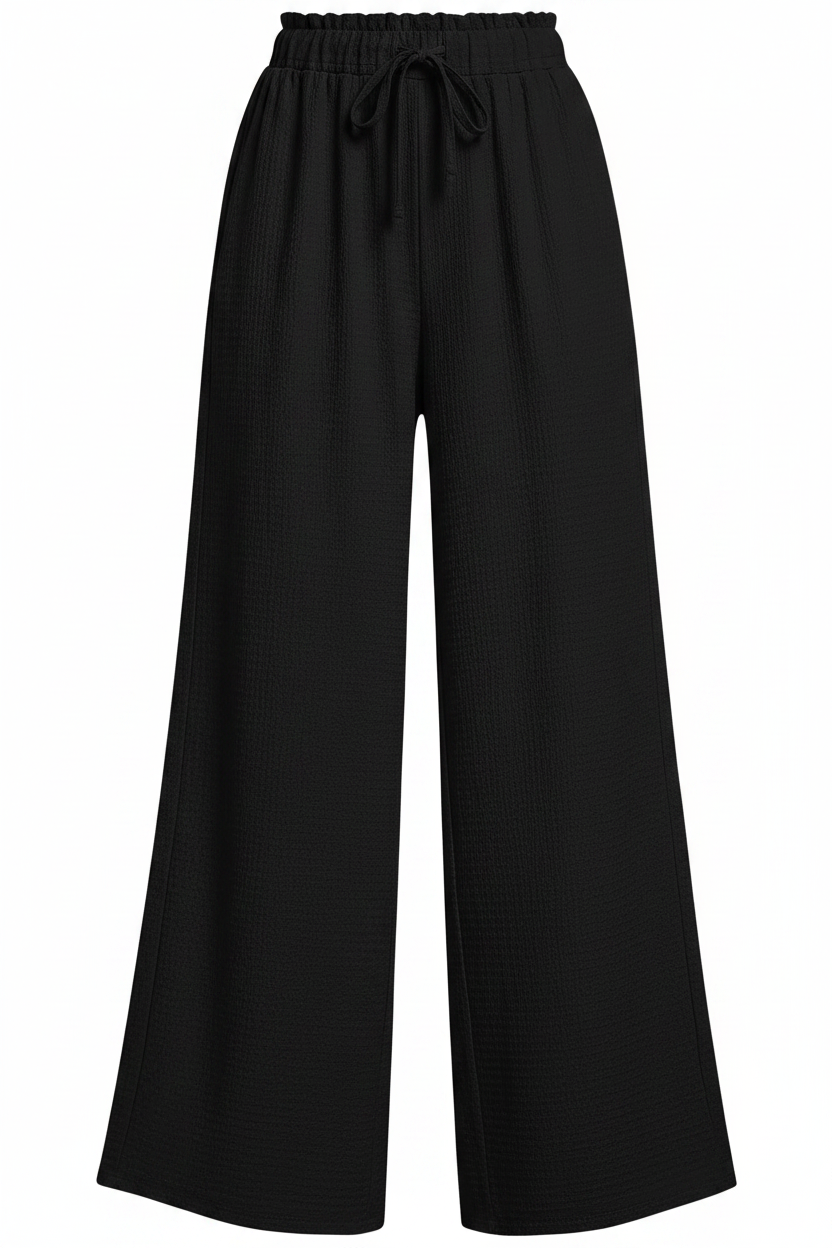 Crinkle Wide Leg Pants