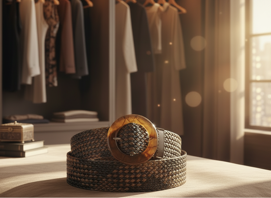 Straw-woven Casual Belt