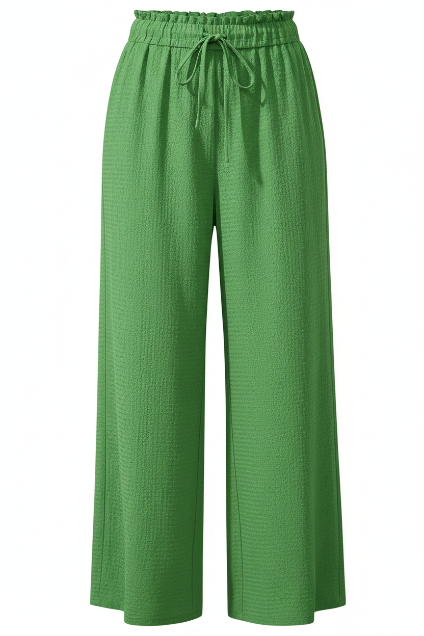 Crinkle Wide Leg Pants