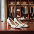 Square-Toe Mary Jane Heels