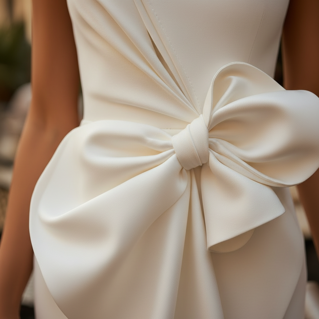 Butterfly-Bow Sheath Dress