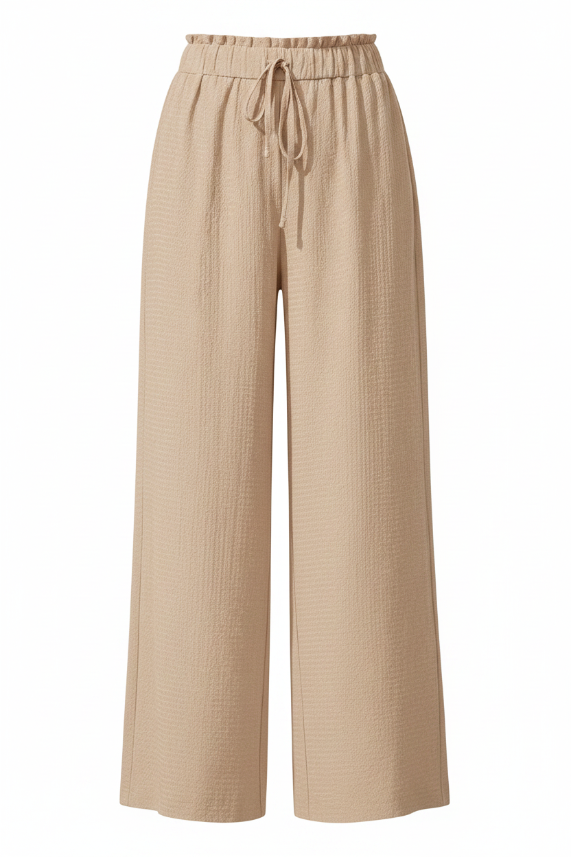 Crinkle Wide Leg Pants