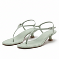 Open Toe Kitten Heel Sandals