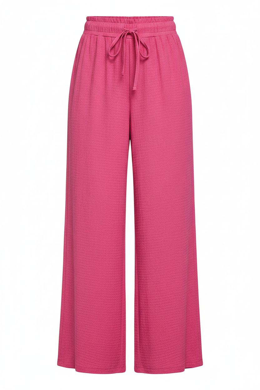 Crinkle Wide Leg Pants