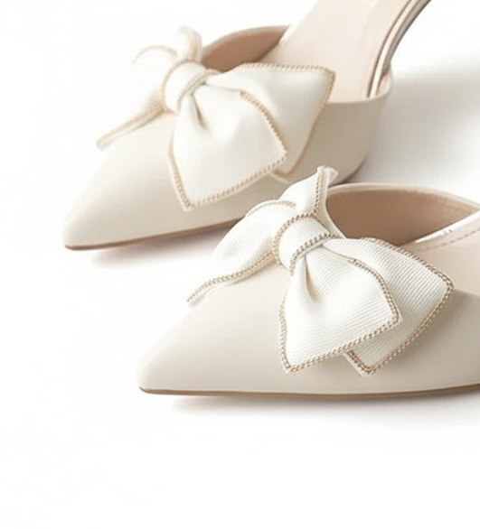 Pointed Toe Bow Heels