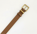 Square Buckle Leather Belt