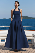 Goddess Next Door Halter Maxi Dress
