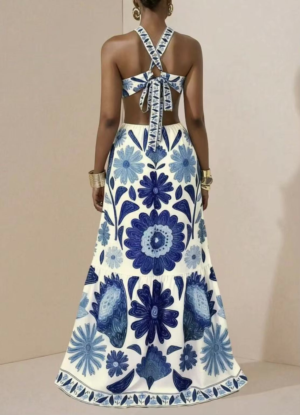 Halter Boho Style Dress