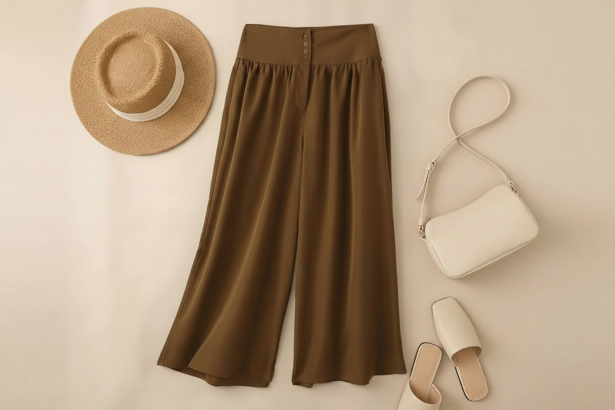 Wide Leg Crop Pants