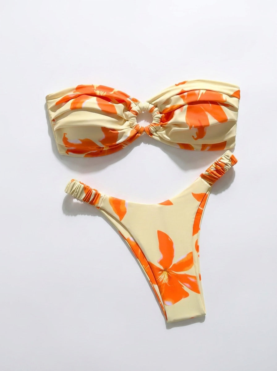 Floral Bandeau Bikini
