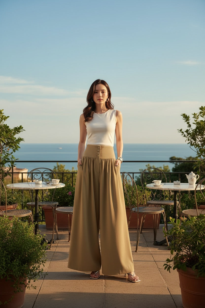 Wide Leg Crop Pants