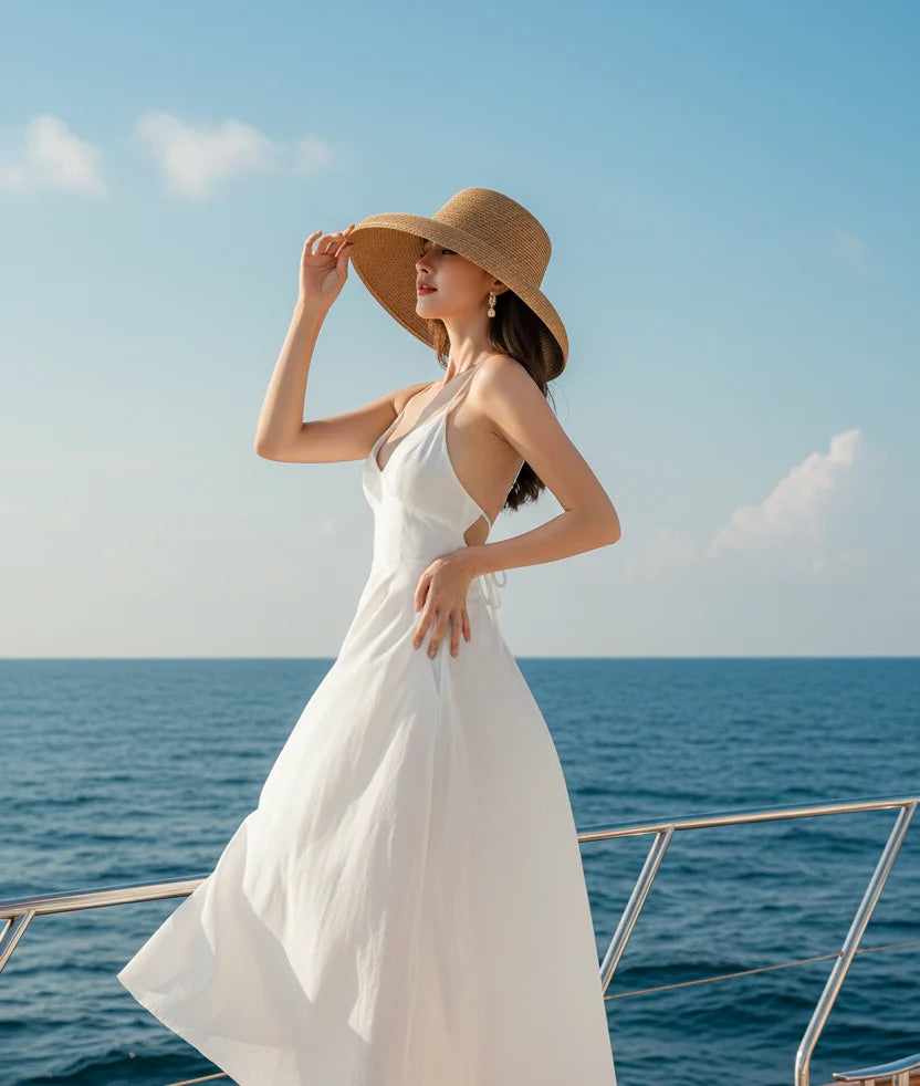 Wide Brim Panama Straw Hat